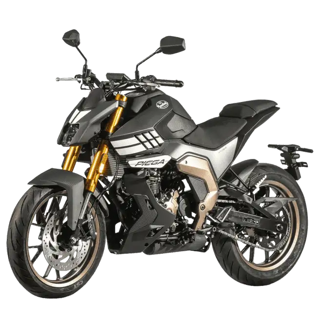 Modèle moto Piega 125 Noir Bronze, de la marque italienne FB Mondial.