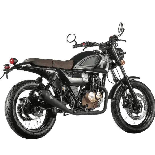 Modèle moto Spartan 125 Noir, de la marque italienne FB Mondial.